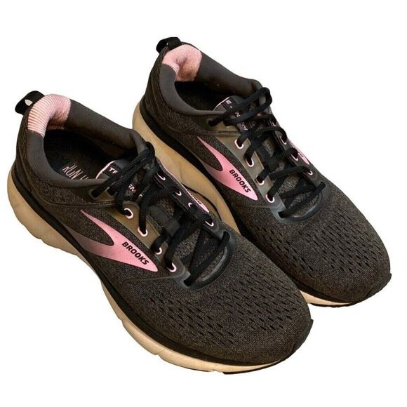 Brooks Transmit 3 Road-Running Shoe Sneaker Women Sz 11 Black/Lilac 1203501B077 - Picture 1 of 11